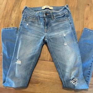 Ripped Hollister Jeans Super Skinny 00S 23/29
